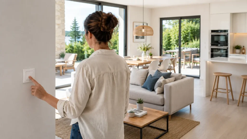 Réouverture d’une résidence secondaire avec contrôle de l’installation électrique avant l’automne